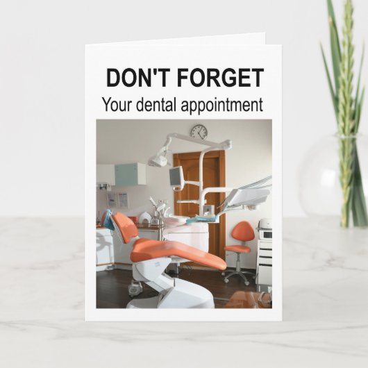 Don't forget your dental appointment. カード (正面)