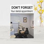 Don't forget your dental appointment. カード (黄色い花)