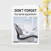 Don't forget your dental appointment. カード (黄色い花)