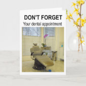 Don't forget your dental appointment. カード (黄色い花)