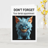 Don't forget your dental appointment. カード (黄色い花)