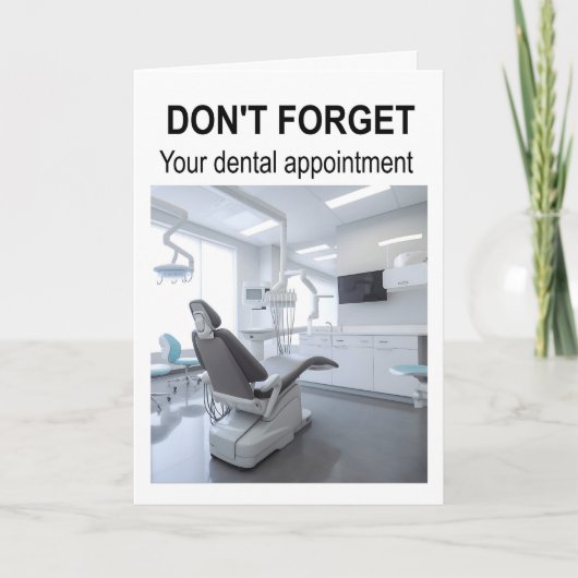 Don't forget your dental appointment. カード (正面)