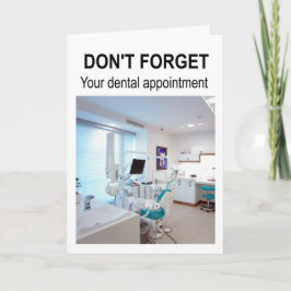 Don't forget your dental appointment. カード