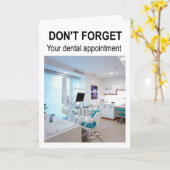 Don't forget your dental appointment. カード (黄色い花)
