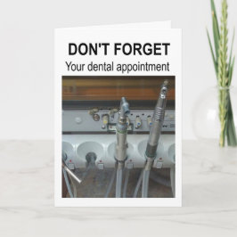 Don't forget your dental appointment. カード