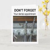 Don't forget your dental appointment. カード (黄色い花)