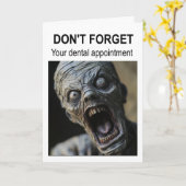 Don't forget your dental appointment. カード (黄色い花)