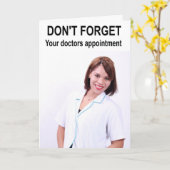 Don't forget your doctors appointment. カード (黄色い花)