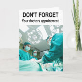 Don't forget your doctors appointment. カード (正面)