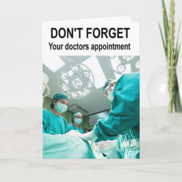 Don't forget your doctors appointment. カード