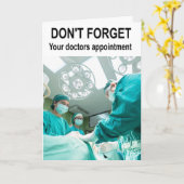Don't forget your doctors appointment. カード (黄色い花)