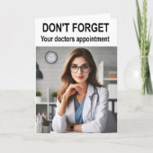 Don't forget your doctors appointment. カード (正面)