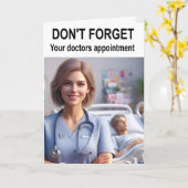 Don't forget your doctors appointment. カード (黄色い花)