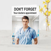 Don't forget your doctors appointment. カード (黄色い花)