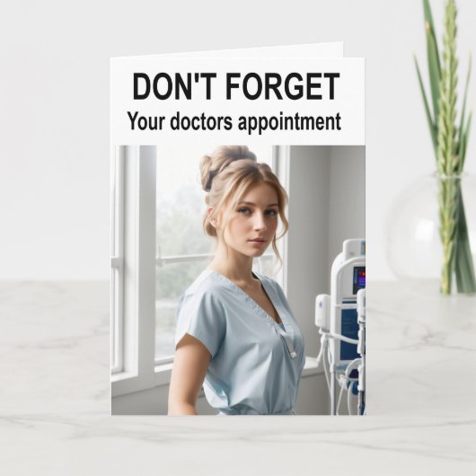 Don't forget your doctors appointment. カード (正面)