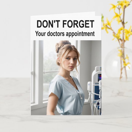 Don't forget your doctors appointment. カード (黄色い花)