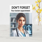Don't forget your doctors appointment. カード (黄色い花)