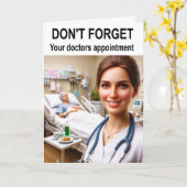 Don't forget your doctors appointment. カード (黄色い花)