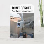 Don't forget your doctors appointment. カード (正面)