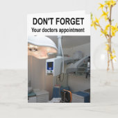 Don't forget your doctors appointment. カード (黄色い花)