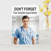 Don't forget your hospital appointment. カード (黄色い花)