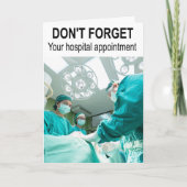 Don't forget your hospital appointment. カード (正面)