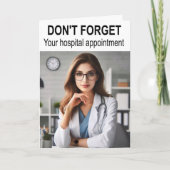 Don't forget your hospital appointment. カード (正面)