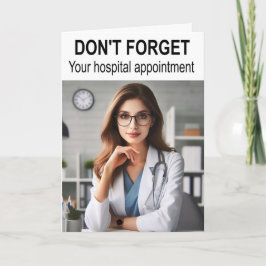 Don't forget your hospital appointment. カード