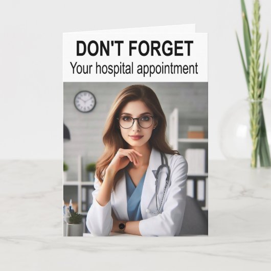 Don't forget your hospital appointment. カード (正面)