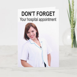 Don't forget your hospital appointment. カード