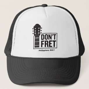 Don't fret （フィリップ4:6-7）ギター キャップ