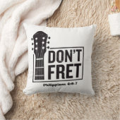 Don't fret (フィリップ4:6-7)ギター クッション (ブランケット)