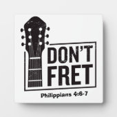 Don't fret （フィリップ4:6-7）ギター フォトプラーク (正面)