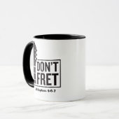 Don't fret （フィリップ4:6-7）ギター マグカップ (正面左)