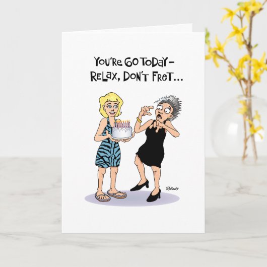 Don't Fret 60th誕生日 カード (黄色い花)