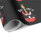 Don't Fret It おもしろい Guitar Pun Dark BG ラッピングペーパー