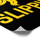 Dont Get Caught Slipng Funny Quote Banana Peel ポスター (角)