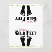 Don't Get Cold足ソックスおもしろいはがき ポストカード (正面)