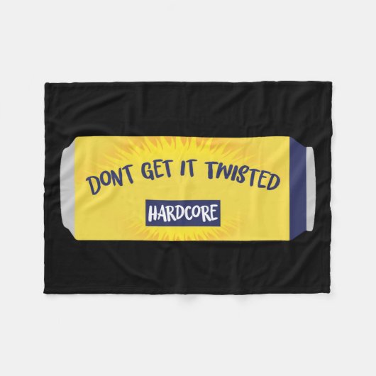 Dont Get It Twisted Tee Tea Meme Long Sleeve フリースブランケット (正面(横))