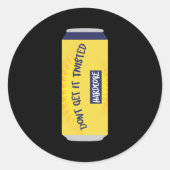 Dont Get It Twisted Tee Tea Meme Long Sleeve  ラウンドシール (正面)