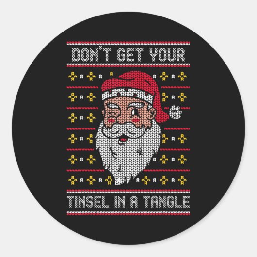 Don't Get Your Tinsel In A Tangle  ラウンドシール (正面)