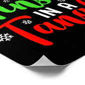 Don't Get Your Tinsel In A Tangle Black Uni Christ ポスター (角)