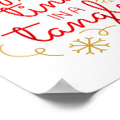 Don't Get Your Tinsel In A Tangle Christmas Raglan ポスター (角)