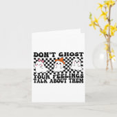 Don't Ghost Your Feelings Talk About Them Spooky H カード (黄色い花)
