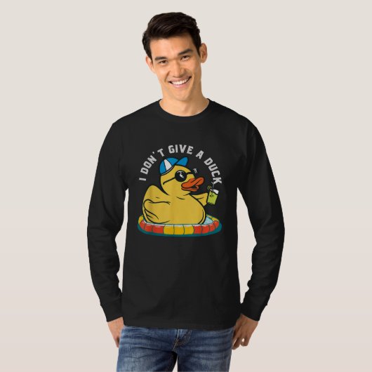 Dont Give A Duck Rubber Duckling Farm Animal Pun J Tシャツ (正面フル)