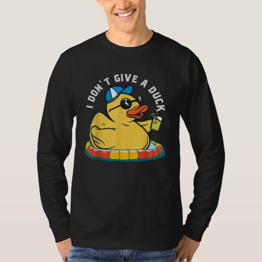 Dont Give A Duck Rubber Duckling Farm Animal Pun J Tシャツ (正面)