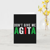 Don't Give Me Agita Funny Italian American Quote S カード (黄色い花)