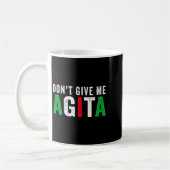 Don't Give Me Agita Funny Italian American Quote S コーヒーマグカップ (左)