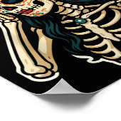 Don't Give Me Life Sugar Skull Humor Quote Funny G ポスター (角)