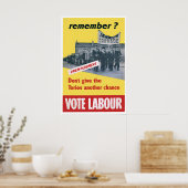 Don't give the Tories another chance! 1950s ポスター (キッチン)